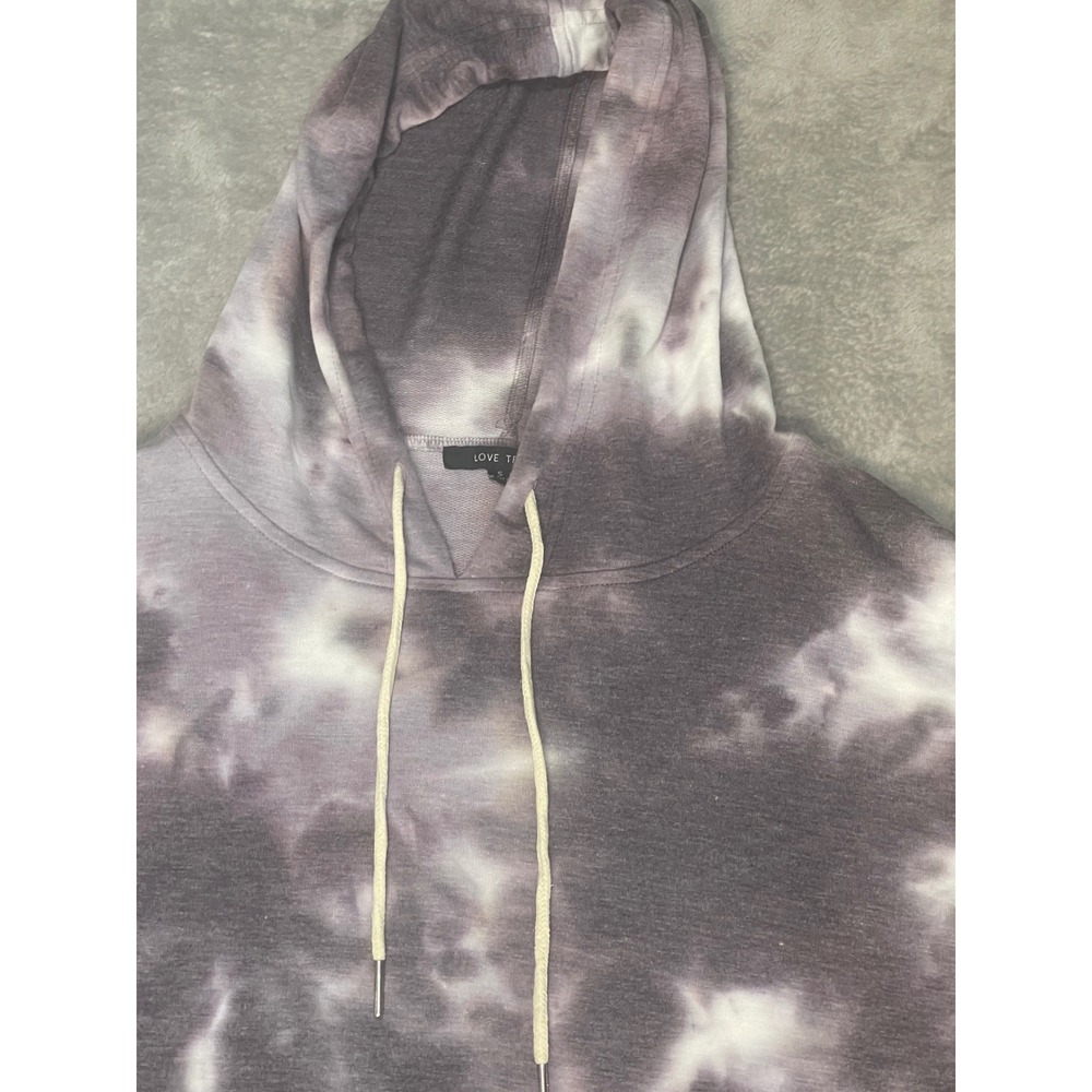 Love Tree Tie Dye Hoodie Pullover Cropped Sweatshirt Comfy Casual‎ Size S
